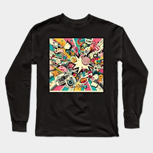 80s Pop in Graffiti Long Sleeve T-Shirt